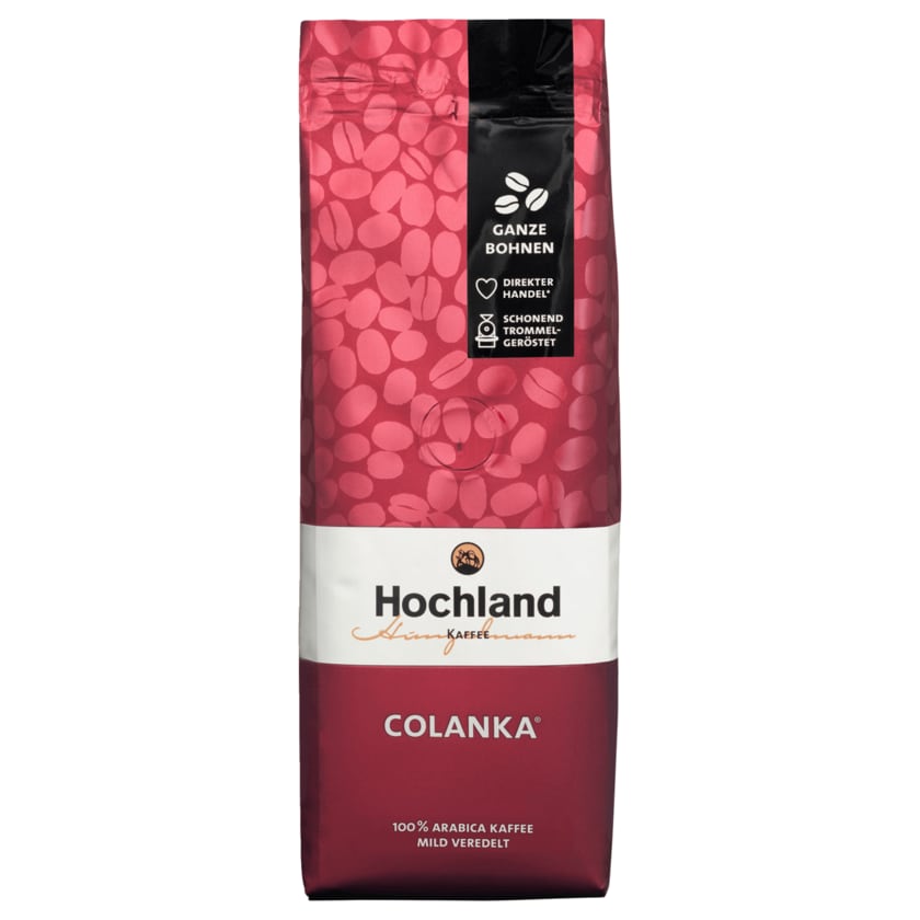 Hochland Kaffee Colanka ganze Bohnen 250g